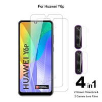 for huawei y6p camera lens film tempered glass screen protectors protective guard hd clear