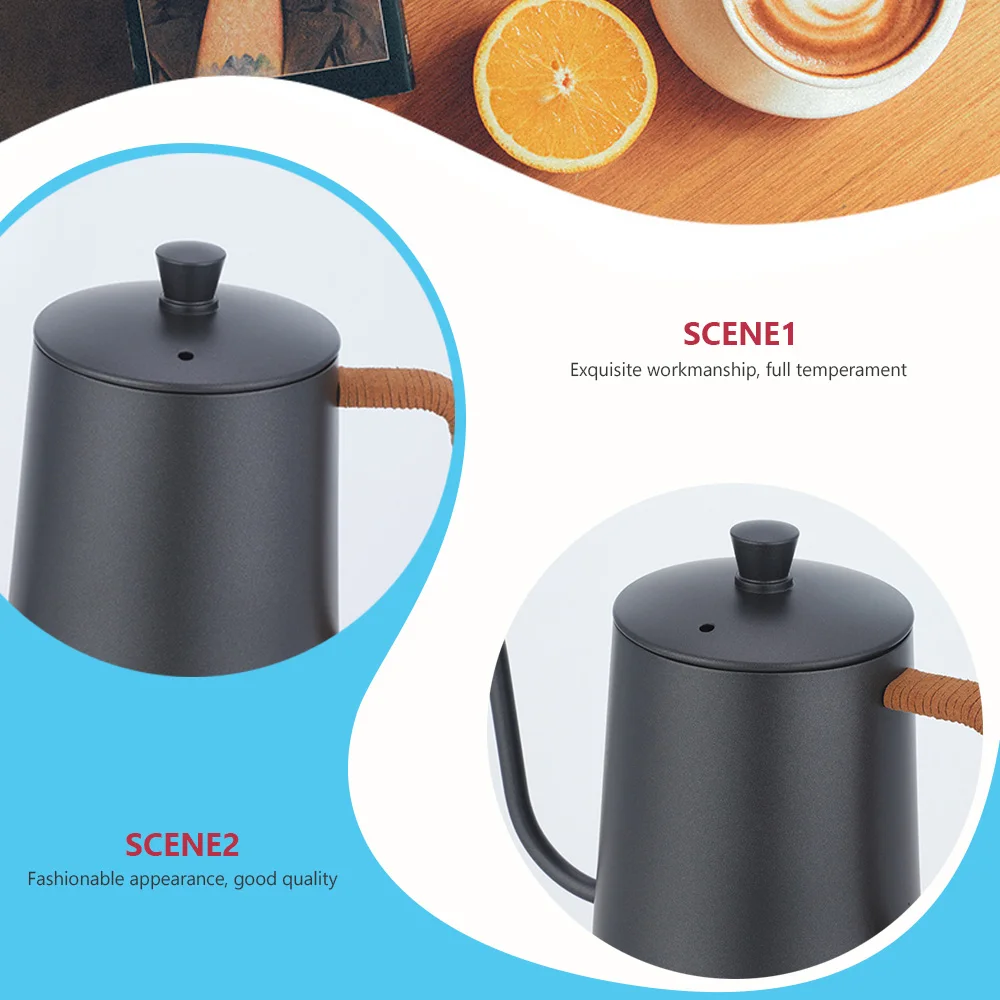 600 мл молочный кувшин со стальной ручкой ручная работа черный капельный чайник