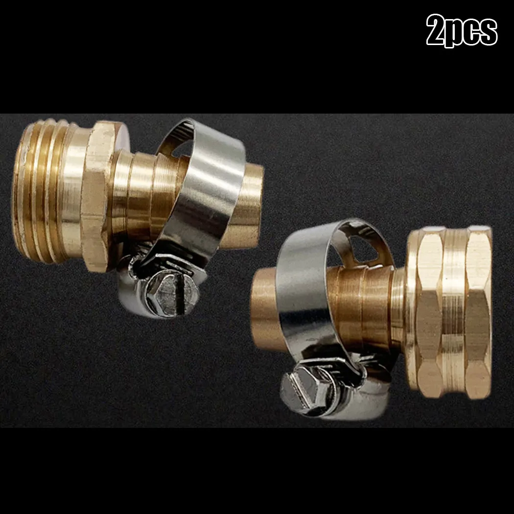 

W/ Clamp Brass Hose Repair Brass Female Garden Hose Male Mender Repair Kit