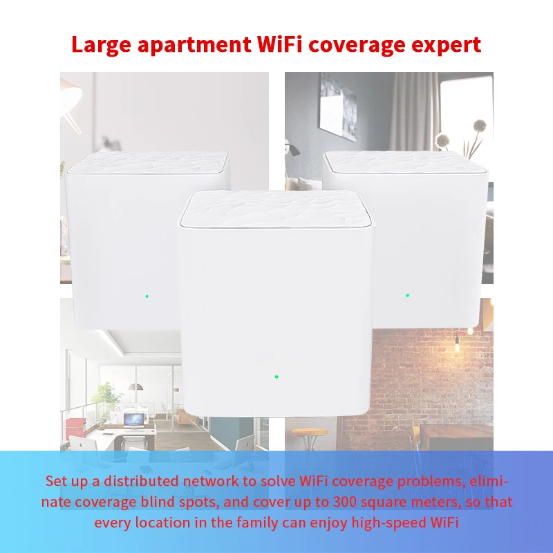 Беспроводной Wi Fi роутер GLVISION GLMW3 AC1200 двухдиапазонный 2 4G/5G сеточная система Wifi