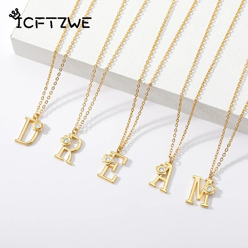 Модные оригинальные A Z с буквенным принтом для женщин из нержавеющей стали