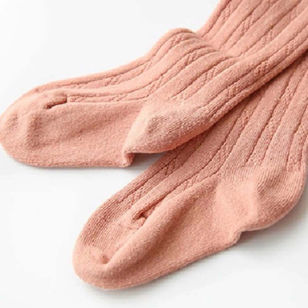 Удобные зимние теплые колготки осенние длинные чулки для девочек милые детские