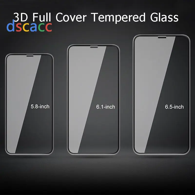 Закаленное защитное стекло Dscacc 4D для iPhone 11 Pro Max XS max 8plus 6 6S PLUS 7 XR 100 шт. | Мобильные