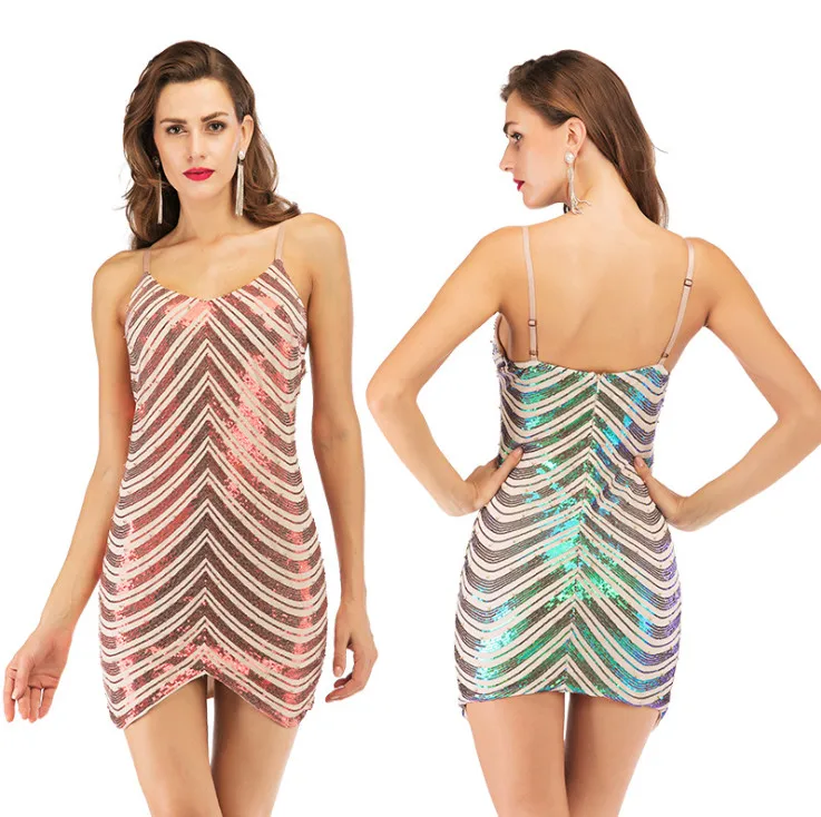 Сексуальное Красное белое Золотое летнее платье с блестками женское эластичное