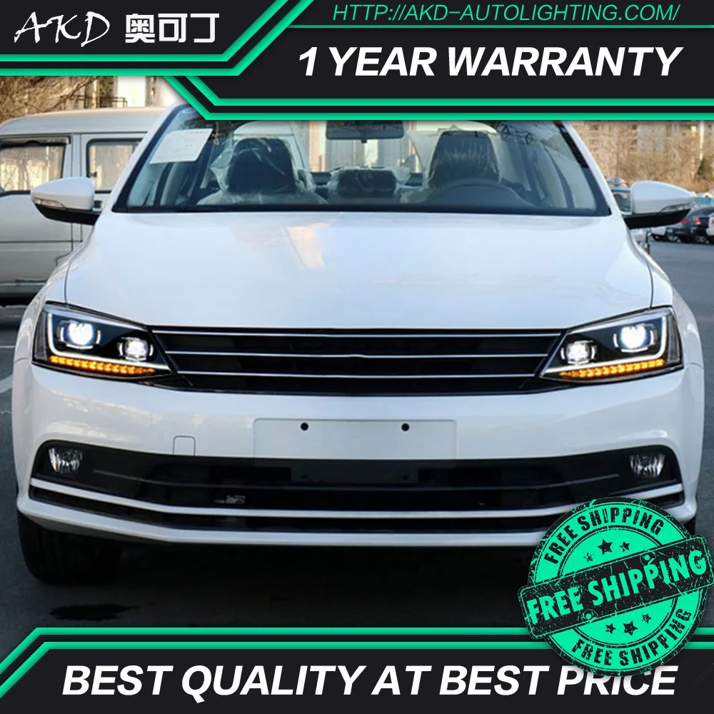 АКД стайлинга автомобилей Фара для VW Jetta Mk6 светодиодный фар 2011 2018 R8 дизайн