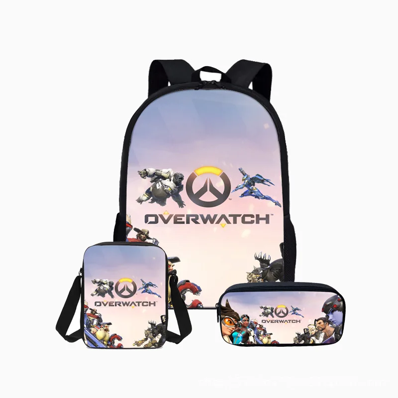 Новый рюкзак для игры в Overwatch Mochila Подростковые Сумки девочек и мальчиков детские