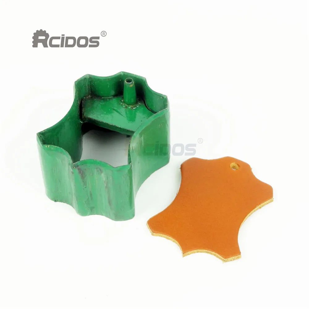 Кожаный держатель кабеля RCIDOS наушников полностью стальной Дырокол штамп 32x2.0мм