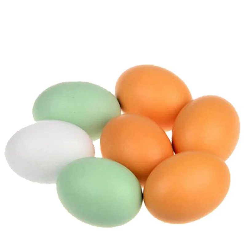 10 шт./лот деревянные детские ролевые игрушки высокосимуляционные яйца для ручной