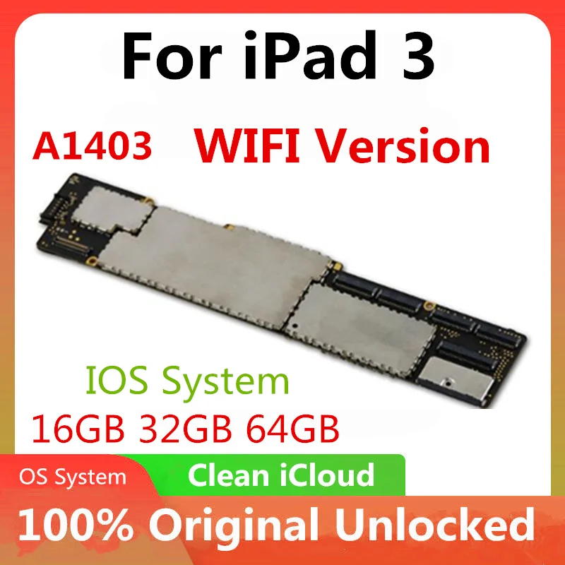 Оригинальная разблокированная материнская плата A1403 для iPad 3 версия с Wi Fi