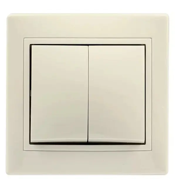 Switch &quotVenus&quot Smart Buy 2-key ceramics sbe-01w-10-sw2-0-c White | Electrical Sockets