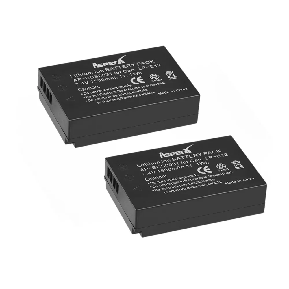 LP-E12 LPE12 аккумулятор + LP E12 зарядное устройство для Canon EOS M M2 M10 M50 M100 100D SX70 HS Kiss X7 Rebel SL1