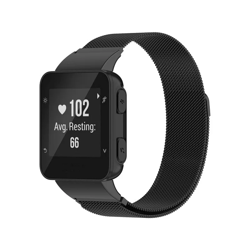 Миланский Браслет из нержавеющей стали для часов Garmin Forerunner35 Forerunner30 ForeAthlete 35J