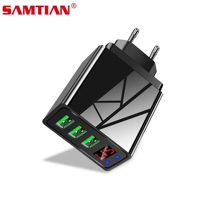 SAMTIAN по стандартам ЕС/США/штепсельная вилка британского стандарта 3 Порты 0 USB для