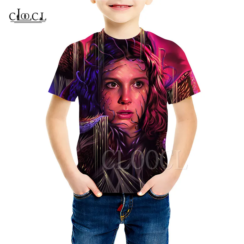 Футболки для всей семьи с надписью Stranger Things классический свитшот 3D принтом