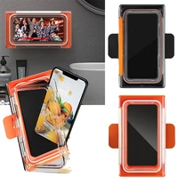 Mobile Phone Bathroom Waterproof Bracket Phone Case Wall-Mounted Full Coverage Phone Case Touch Screen Phone Case Shower Seal