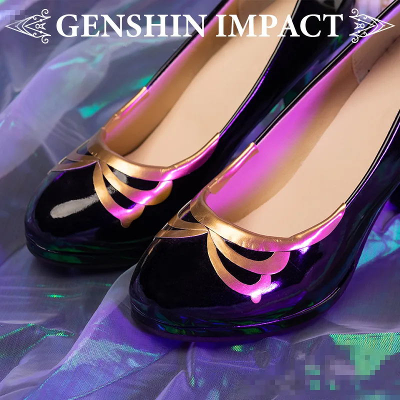 

Game Genshin Impact Lisa Cosplay Shoes Woman Christmas Lisa Cosplay