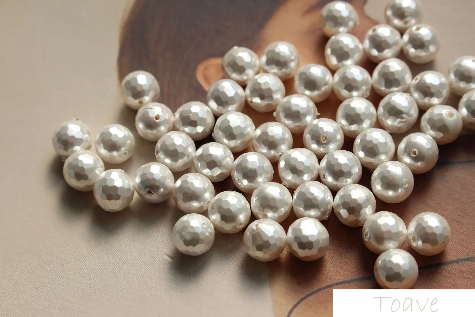 

Natural Shell Perforated Facet Ear Stud Earrings Ear Ring Shell Pearls Material DIY Handmade Ear Rings Accessories