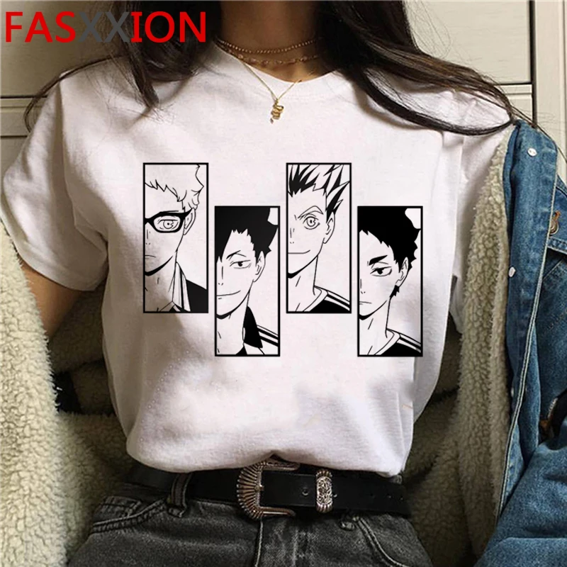 

Haikyuu-Ladies T-shirts, couple wear, kawaii, tumblr street wear, Harajuku, kawaii, printed women's short-sleeved T-shirts