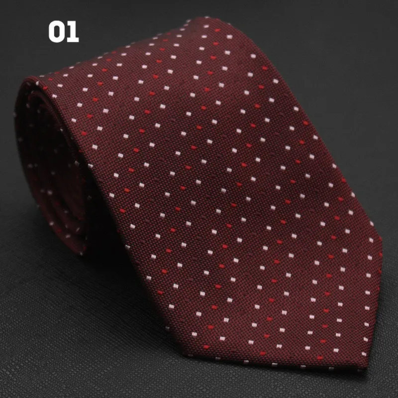 Новинка 2019 мужской галстук деловой наряд Полиэстеровая пряжа в полоску с принтом