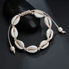 Браслеты-анклеты в богемном стиле женские, ракушки для ног, летние пляжные украшения для босых ног, ремешок на щиколотку, аксессуары в богемном стиле