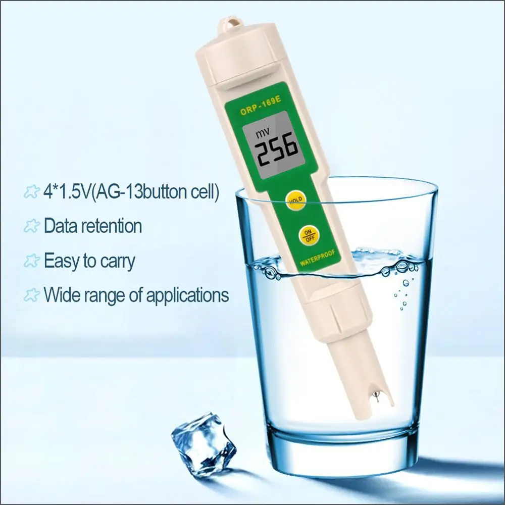 Портативный Измеритель ОВП большой экран с подсветкой 4 значный ЖК тестер