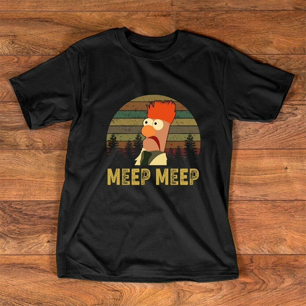 Meep Vintage T-Shirt The Muppet Show Film T Shirt Hip-Hop Tee | Мужская одежда