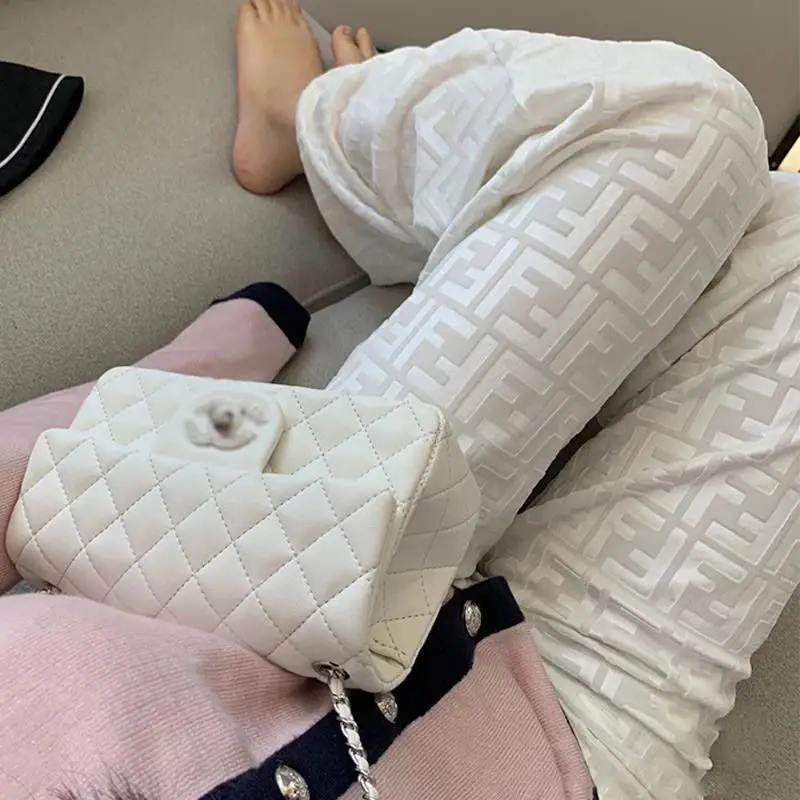 Женские бархатные брюки в стиле ретро длинные плиссированные с эластичной