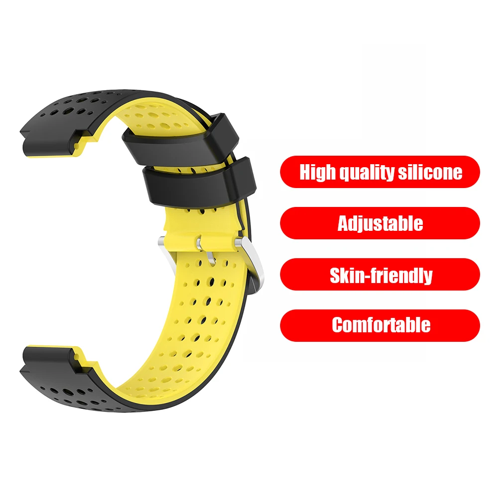 

Watch Band Exterior Decoration Parts Silicone Smart Watch Strap Replacement for Garmin Forerunner 220 230 235 620 630