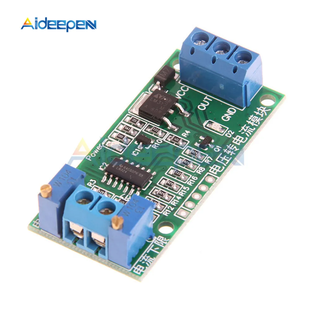 

2,5 В 3,3 В 5 В 10 В 15 В 24 В до 4-20 мА 0-20 мА DC 12 В-24 В Модуль напряжения в ток Передатчик Линейное преобразование Преобразователь сигналов