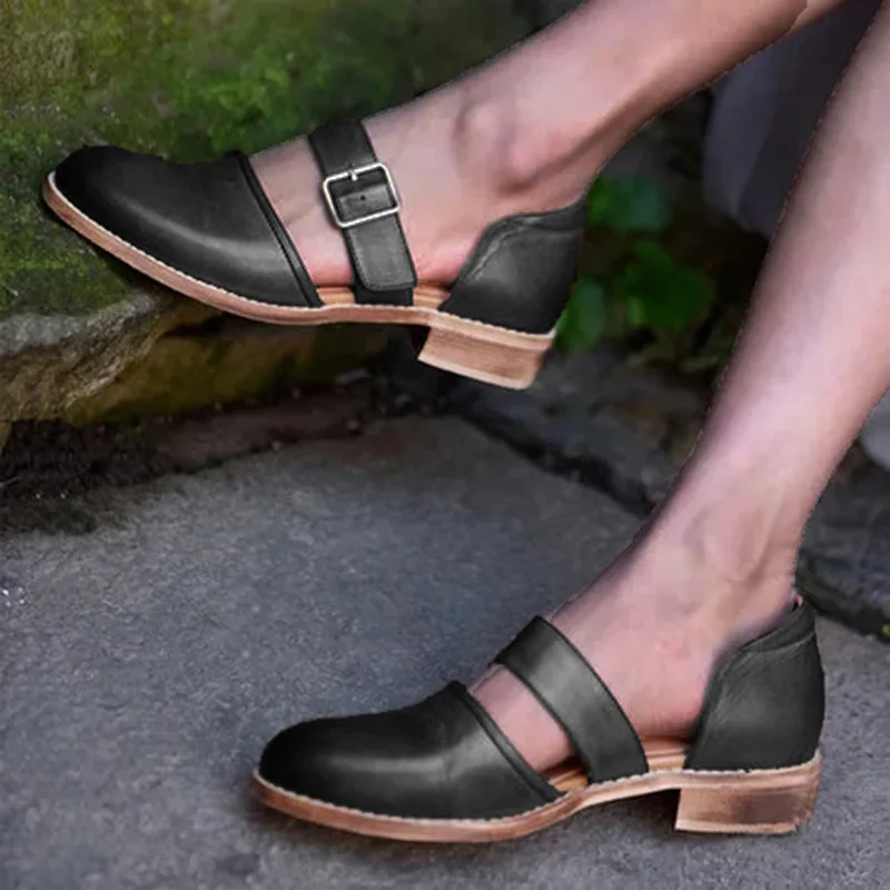 Сандалии женские на высоком каблуке модные удобные дышащие босоножки в стиле