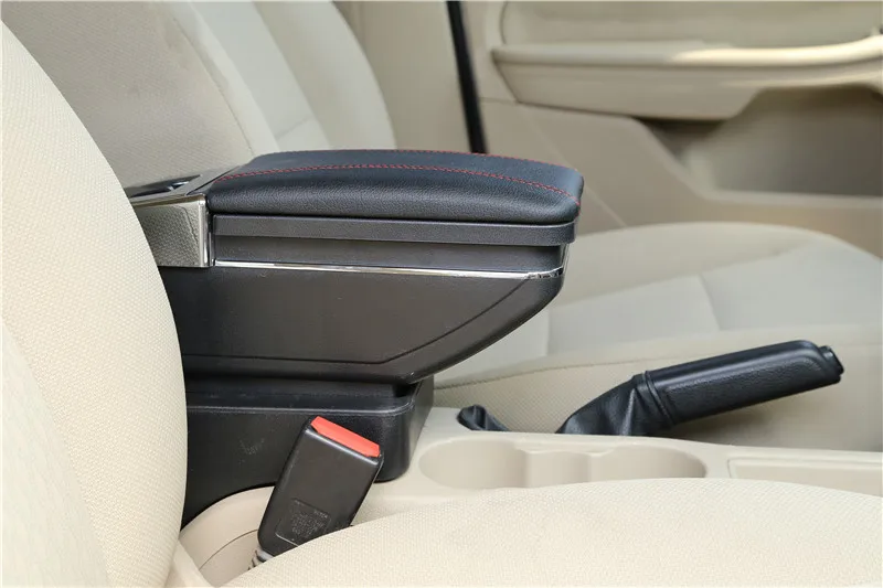 A style black Для peugeot 206 207 подлокотник коробка центральный магазин содержимое коробка продукты интерьер подлокотник хранения автомобиля-Стайлинг Аксессуары часть - Название цвета: A style black