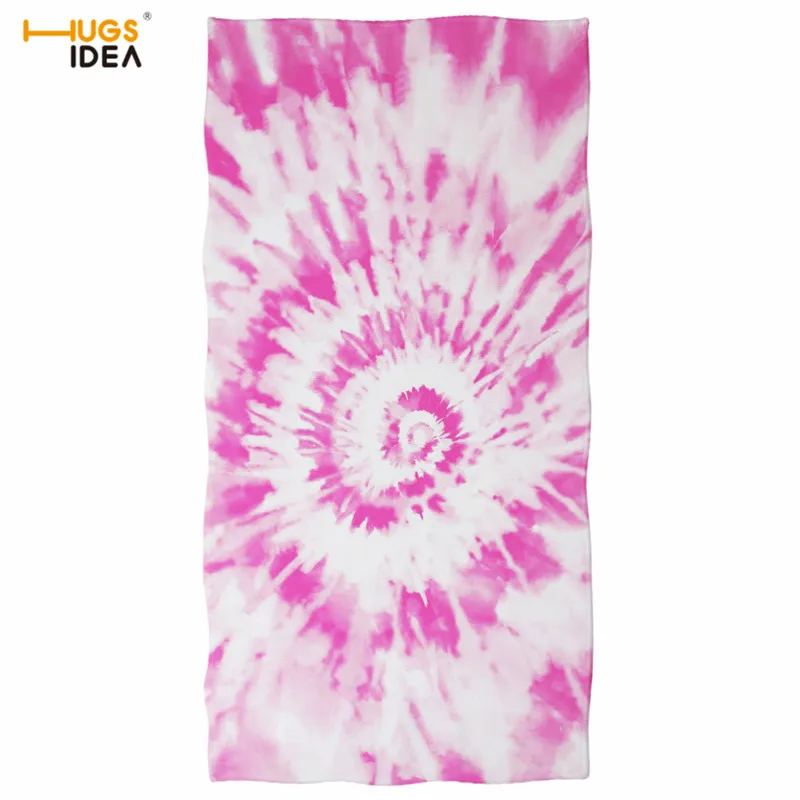 HUGSIDEA дизайнерское банное полотенце с пурпурными красками 3D модное пляжное