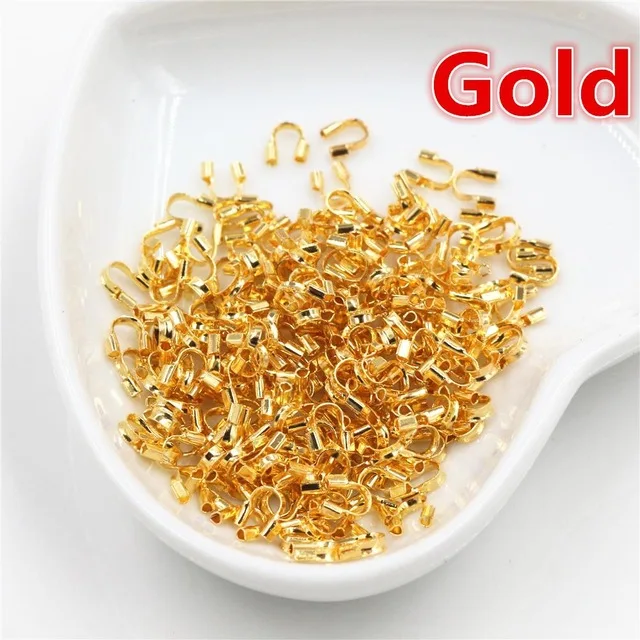 200pcs/lot 4.5x4mm Wire Protectors Guard Guardian loops U Shape Accessories Clasps Connector For Jewelry Making | Украшения и