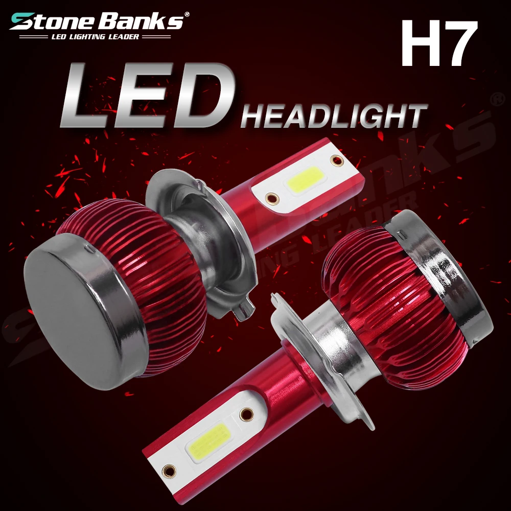 Stone Banks H7 светодиодный светильник s для автомобиля H4 H1 H11 H3 HB4 H8 HB3 H16 H13 HB1 HB5 лампы