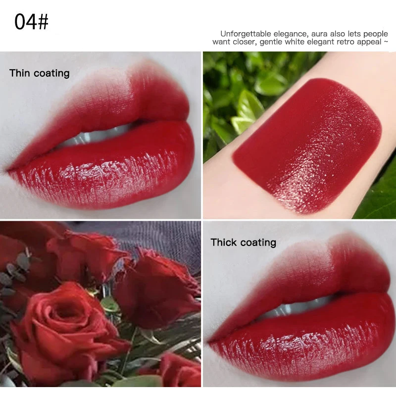 Набор блесков для губ 4/3 шт. бархатный пигментная жидкость водостойкая помада