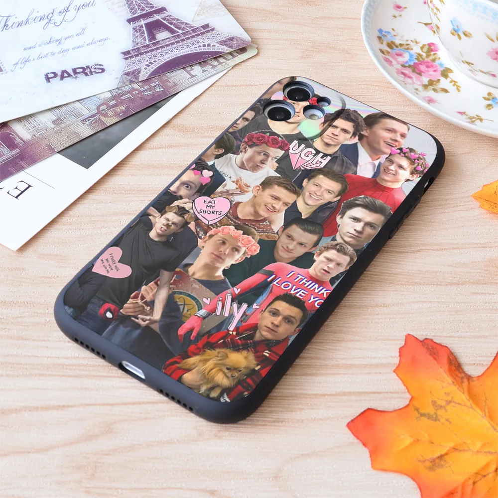 

Tom Holland Collage Print Soft Silicone Matt Case For Apple iPhone Case