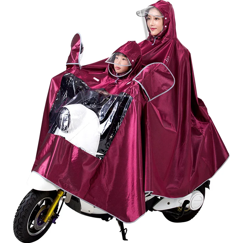 

Motorcycle Transparent Raincoat Poncho Kids Long Tent With Hood Raincoat Overall Cover Traje Para Lluvia Rain Supplies DE50YY