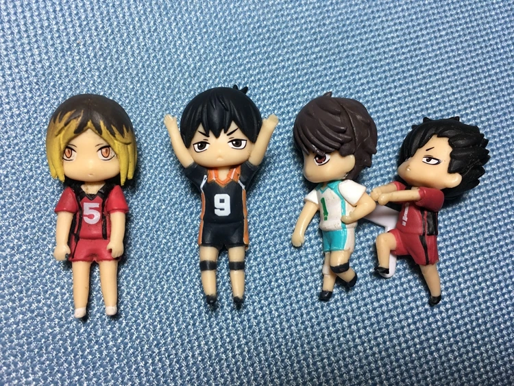 Оригинальная японская мини-фигурка haikyuu 4 шт./лот | Игрушки и хобби