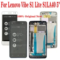 shyueda 100 original new with frame for lenovo vibe s1 lite s1la40 5 1080 x 1920 pixels ips lcd display touch screen digitizer