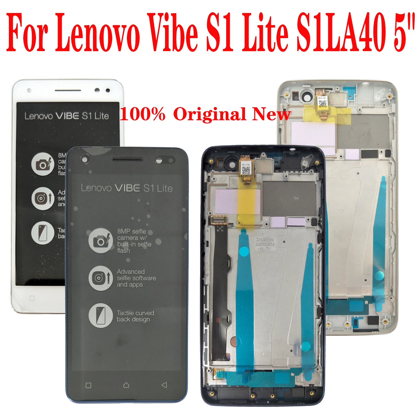 ЖК дисплей с рамкой Shyueda сенсорный экран для Lenovo Vibe S1 Lite S1LA40 5 дюймов 1080x1920 пикселей