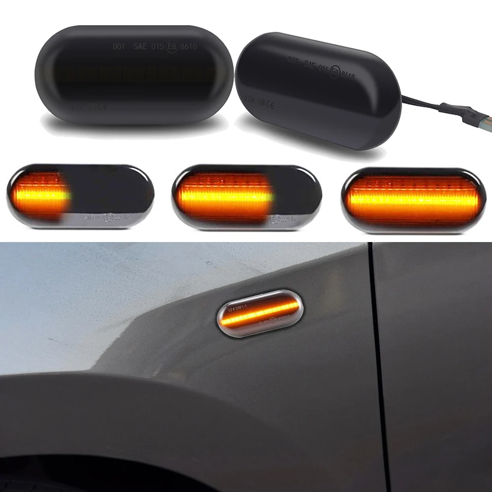 2 шт. желтый динамический маркер светильник светодиодный для Dacia Duster Dokker Lodgy Fender