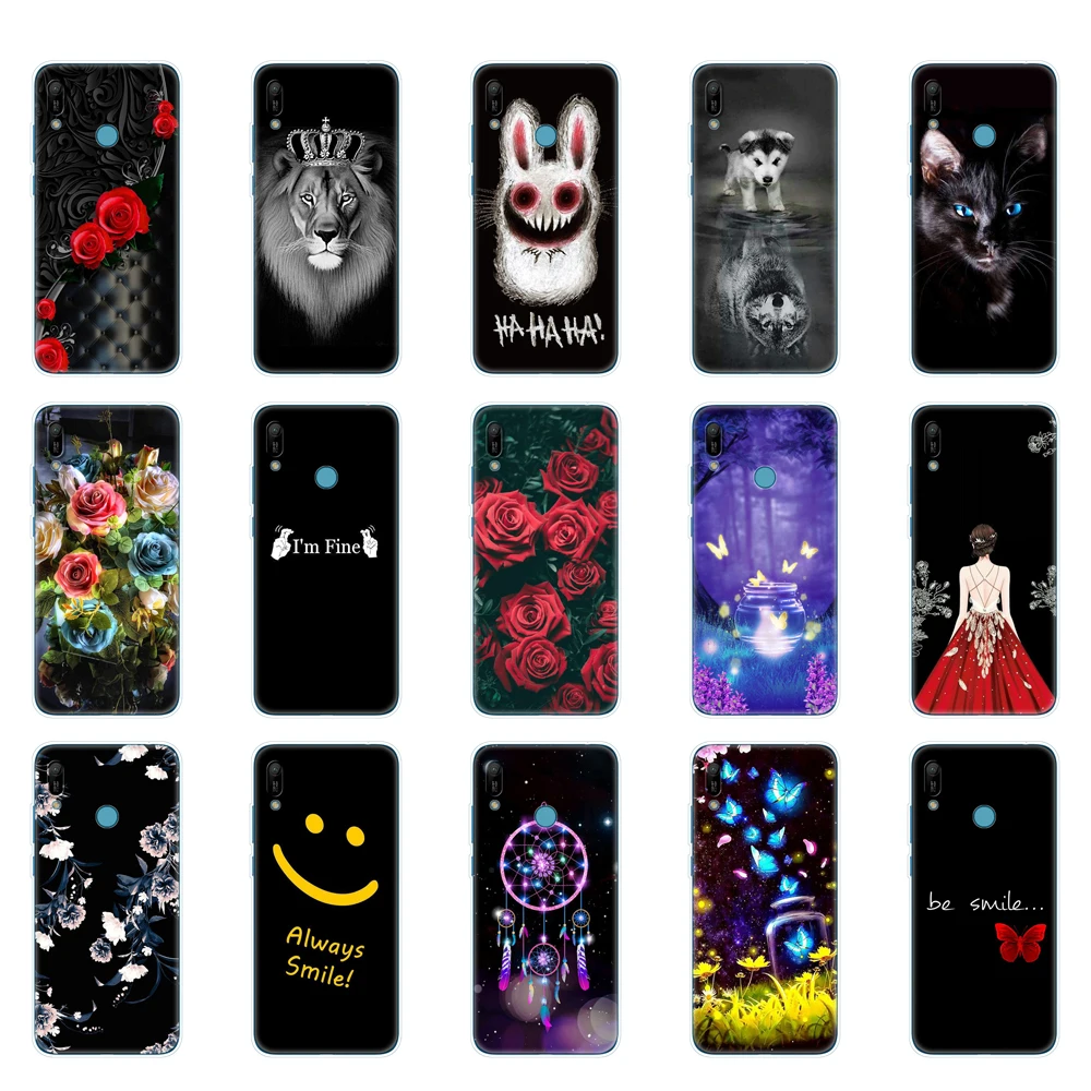 Чехол для Huawei Y6 2019 силиконовый мягкий чехол из ТПУ Prime MRD LX1 Pro противоударный