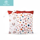 Happyflute 2 шт.компл. Водонепроницаемая детская Пеленка из моющейся ткани сумка для подгузников отделение для сухого и мокрого гидросумка для путешествий пляжа и бассейна