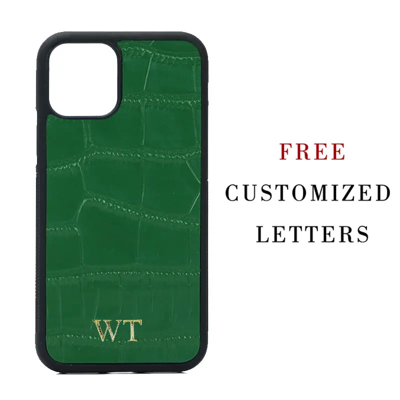 Лидер продаж бесплатная настраиваемым именем из крокодиловой рельефной кожи