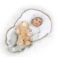 19inch new silicone simulation baby doll cute baby christmas day gift