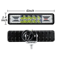 factory direct sales retrofit lights one line work light 48w two color flashing led work light off road vehicle light