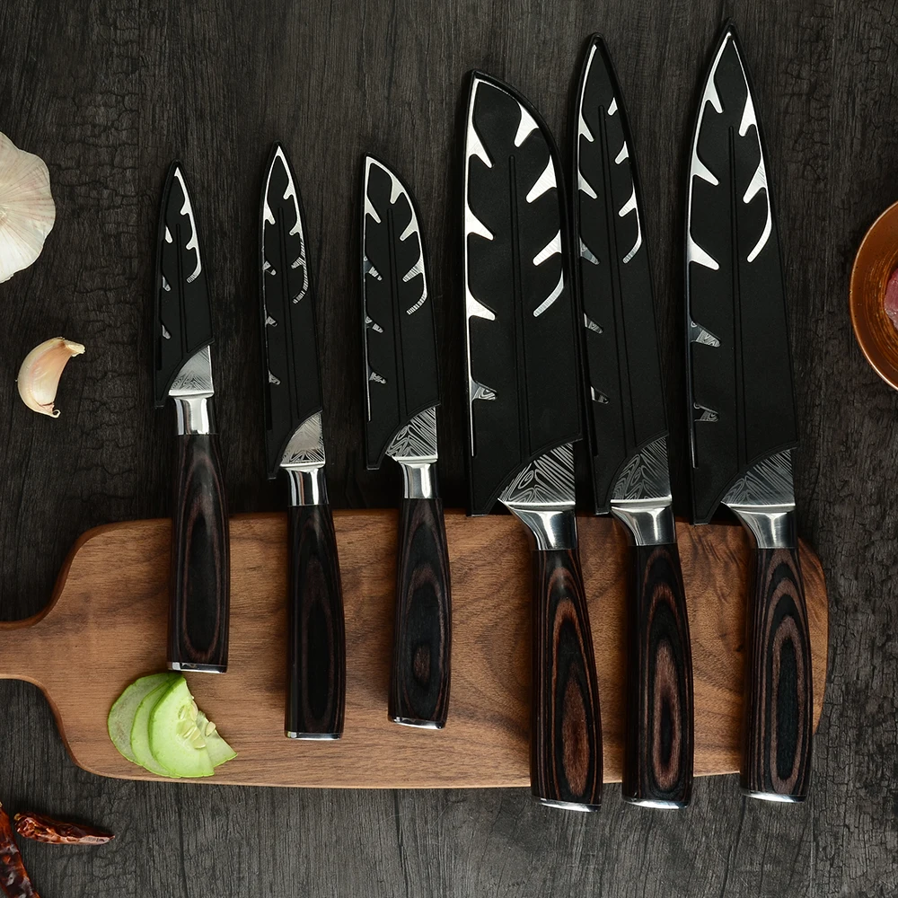 Набор ножей из нержавеющей стали QING кухонный набор 6 японских овощей рыбы мяса