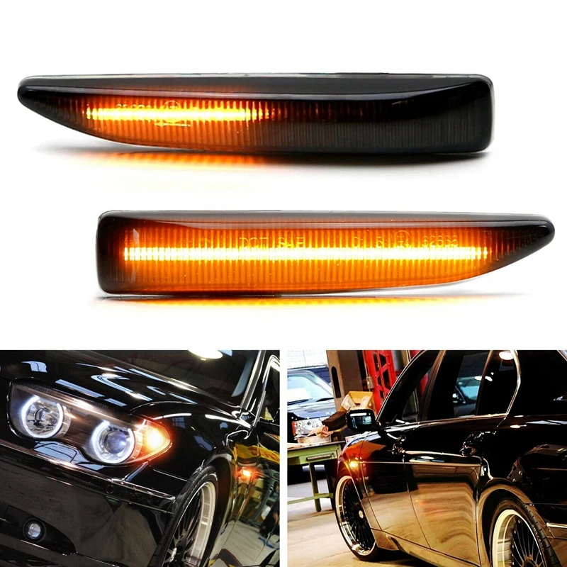 

Led Steering Lamp Turn Light Side Light Side Automobile Turn Signal Light for-BMW 7 Series E65 E66 E67 2001-2008