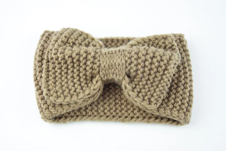 Европейский и американский вязаный шерстяной головной убор с большим бантом