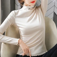cheap wholesale 2021 spring autumn new fashion casual woman t shirt lady beautiful tops for women full sleeves female bpy0002